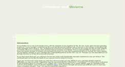 Desktop Screenshot of christiansanddivorce.com