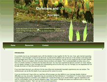 Tablet Screenshot of christiansanddivorce.com